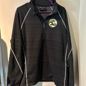 Holloway Black Quarter-Zip Pullover with Logo